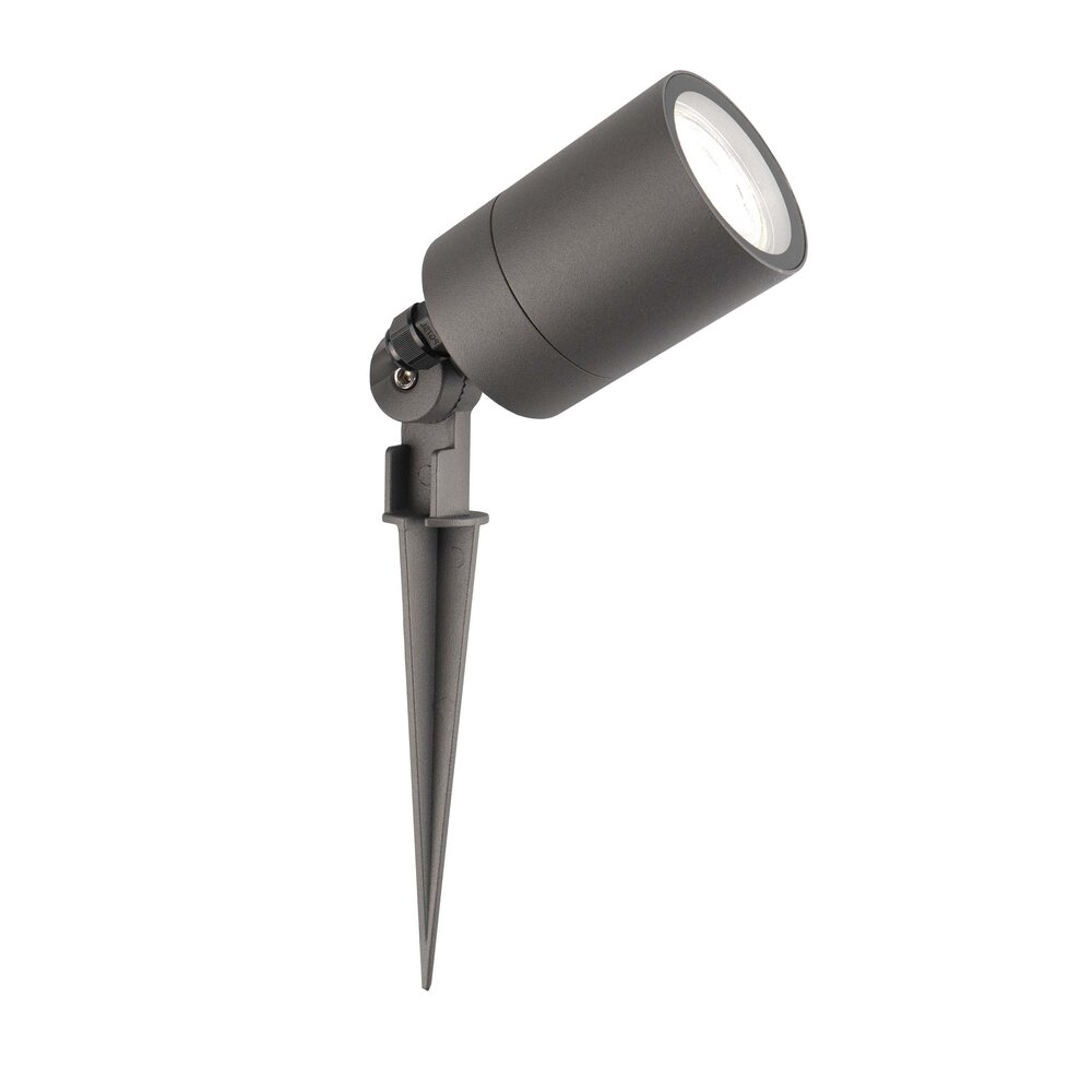 Ledvion LED Prikspot - IP65 - 3W - 6500K - 2 Meter Kabel met Stekker - Antraciet