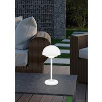 LED Oplaadbare Tafellamp Buiten met USB poort - 3000K - 2W - IP44 - Elliot - Mat Wit Trio Lighting LED Oplaadbare Tafellamp Buiten met USB poort - 3000K - 2W - IP44 - Elliot - Mat Wit