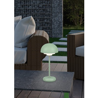 LED Oplaadbare Tafellamp Buiten met USB poort - 3000K - 2W - IP44 - Elliot - Groen Trio Lighting LED Oplaadbare Tafellamp Buiten met USB poort - 3000K - 2W - IP44 - Elliot - Groen