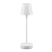 LED Oplaadbare Tafellamp met USB poort - Dimbaar - 2,2W - IP44 - Martinez - Mat Wit Trio Lighting LED Oplaadbare Tafellamp met USB poort - Dimbaar - 2,2W - IP44 - Martinez - Mat Wit