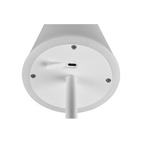 LED Oplaadbare Tafellamp met USB poort - Dimbaar - 2,2W - IP44 - Martinez - Mat Wit Trio Lighting LED Oplaadbare Tafellamp met USB poort - Dimbaar - 2,2W - IP44 - Martinez - Mat Wit