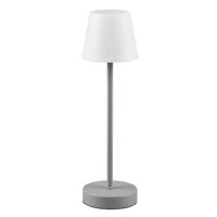 LED Oplaadbare Tafellamp met USB poort - Dimbaar - 2,2W - IP44 - Martinez - Grijs Trio Lighting LED Oplaadbare Tafellamp met USB poort - Dimbaar - 2,2W - IP44 - Martinez - Grijs