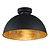 Industriële Plafondlamp Jimmy - E27 Fitting - Ø31cm - Zwart