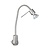 Stekkerlamp met Schakelaar - Laon - GU10 Fitting - 4,5W - 3000K - Dimbaar - Nikkel Mat