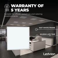 LED Paneel 60x60 - 36W - 6500K - 110Lm/W - UGR <19 - 5 Jaar Garantie Lightexpert LED Paneel 60x60 - 36W - 6500K - 110Lm/W - UGR <19 - 5 Jaar Garantie