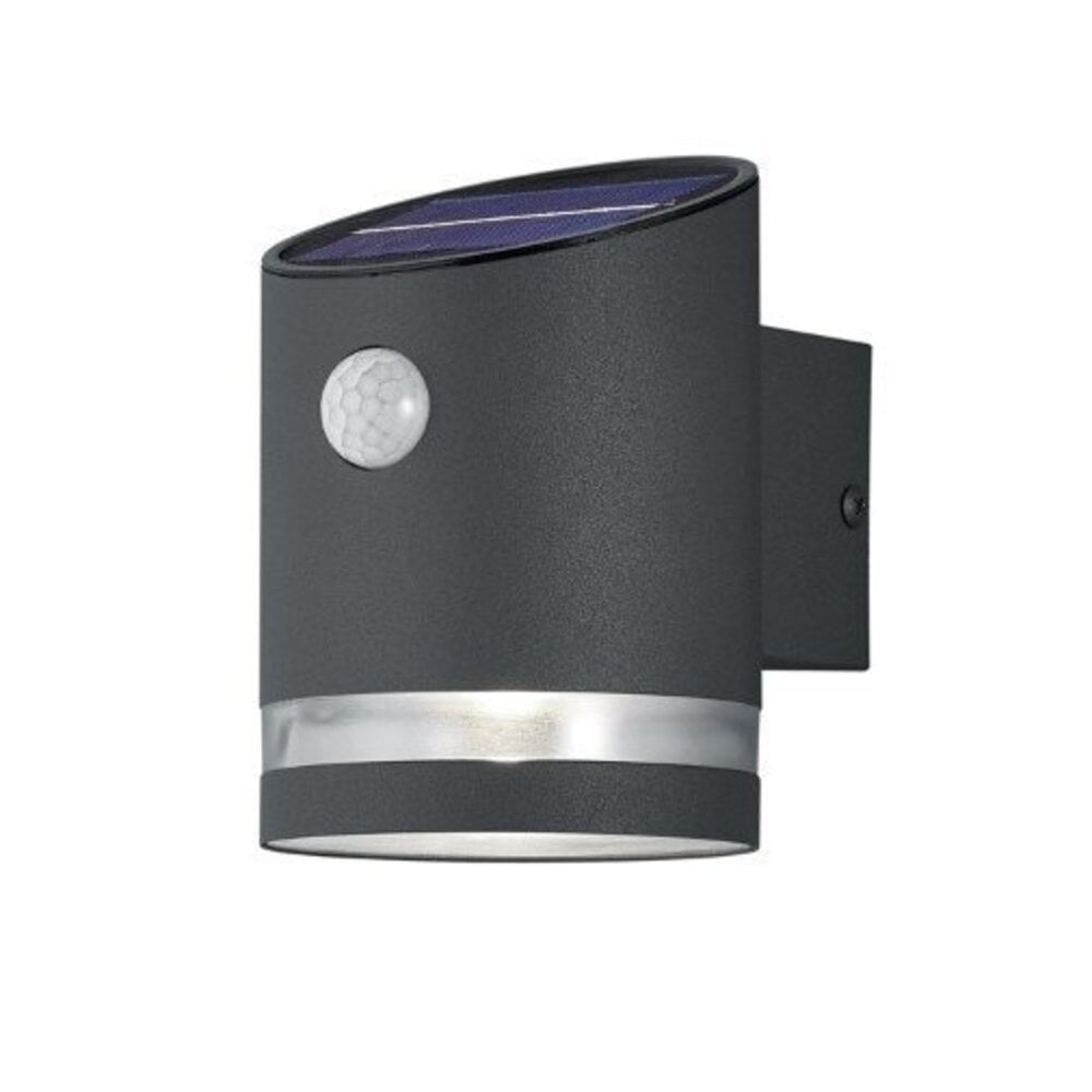 Trio Lighting Solar Buitenlamp met Sensor - IP44 - Antraciet - 3000K