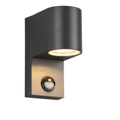 LED Wandlamp met Sensor - GU10 Fitting - IP44 - Rond