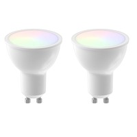 Lightexpert Smart RGB+CCT GU10 LED Spot Dimbaar - 5W - 2 Pack