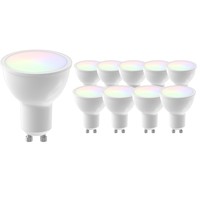 Smart RGB+CCT GU10 LED Spot Dimbaar - 5W - 10 Pack Lightexpert Smart RGB+CCT GU10 LED Spot Dimbaar - 5W - 10 Pack