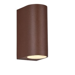 LED Wandlamp - Tweezijdig - GU10 Fitting - IP44 - Rond