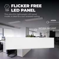 LED Paneel 30x120 - 36W - 4000K - 110Lm/W - UGR <19 - 5 Jaar Garantie Lightexpert LED Paneel 30x120 - 36W - 4000K - 110Lm/W - UGR <19 - 5 Jaar Garantie