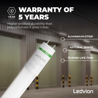 Ledvion LED TL Buis 150CM - 28W - 4000K - 185lm/W - Energie Label B - High Efficiency