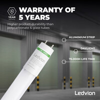 Ledvion LED TL Buis 150CM - 28W - 6500K - 185lm/W - Energie Label B - High Efficiency