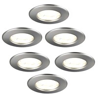 Ledvion Dimbare LED Inbouwspot RVS - IP65 - 5W - 2700K - 5 Jaar Garantie - Geschikt voor de Badkamer