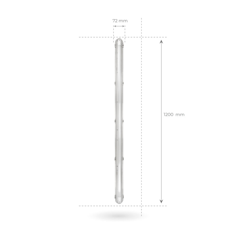 Ledvion LED TL Armatuur met Sensor 120CM - 18W - 4000K - IP65 - Inclusief LED TL