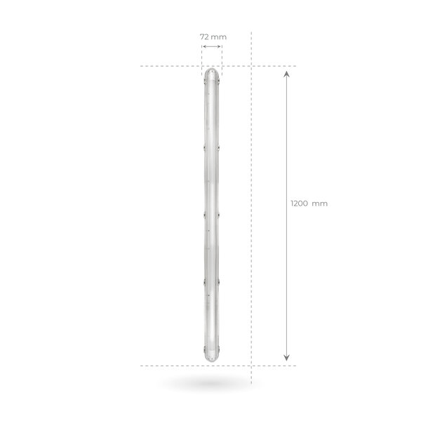 Ledvion LED TL Armatuur met Sensor 120CM - 18W - 4000K - IP65 - Inclusief LED TL