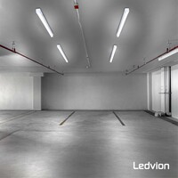 Ledvion 3x LED Armatuur 120cm - Samsung LED - IP65 - 36W - 140 lm/W - 6500K -  Koppelbaar - 5 Jaar Garantie
