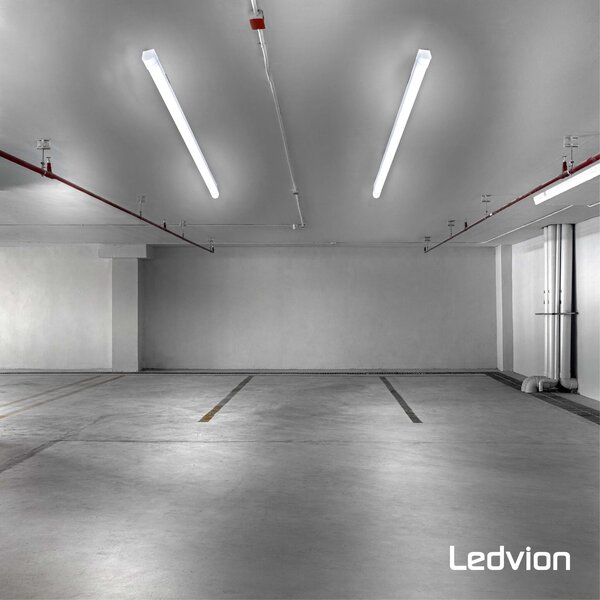 Ledvion 3x LED Armatuur 150cm - Samsung LED - IP65 - 48W - 140 lm/W - 6500K -  Koppelbaar - 5 Jaar Garantie