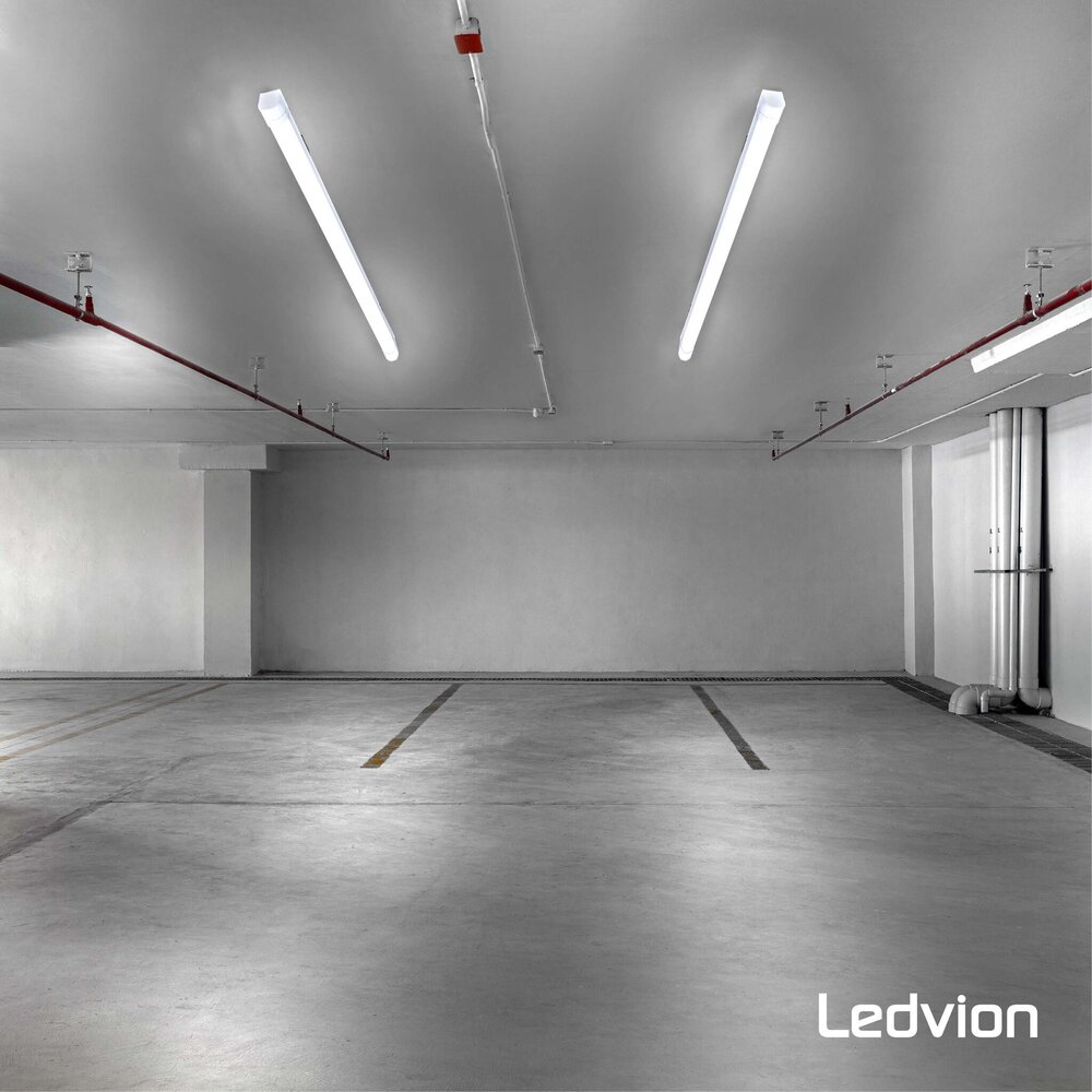 Ledvion LED Armatuur 150cm - Samsung LED - IP65 - 48W - 140 lm/W - 6500K -  Koppelbaar - 5 Jaar Garantie