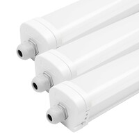 3x LED Armatuur 150cm - Samsung LED - IP65 - 48W - 4000K -  Koppelbaar
