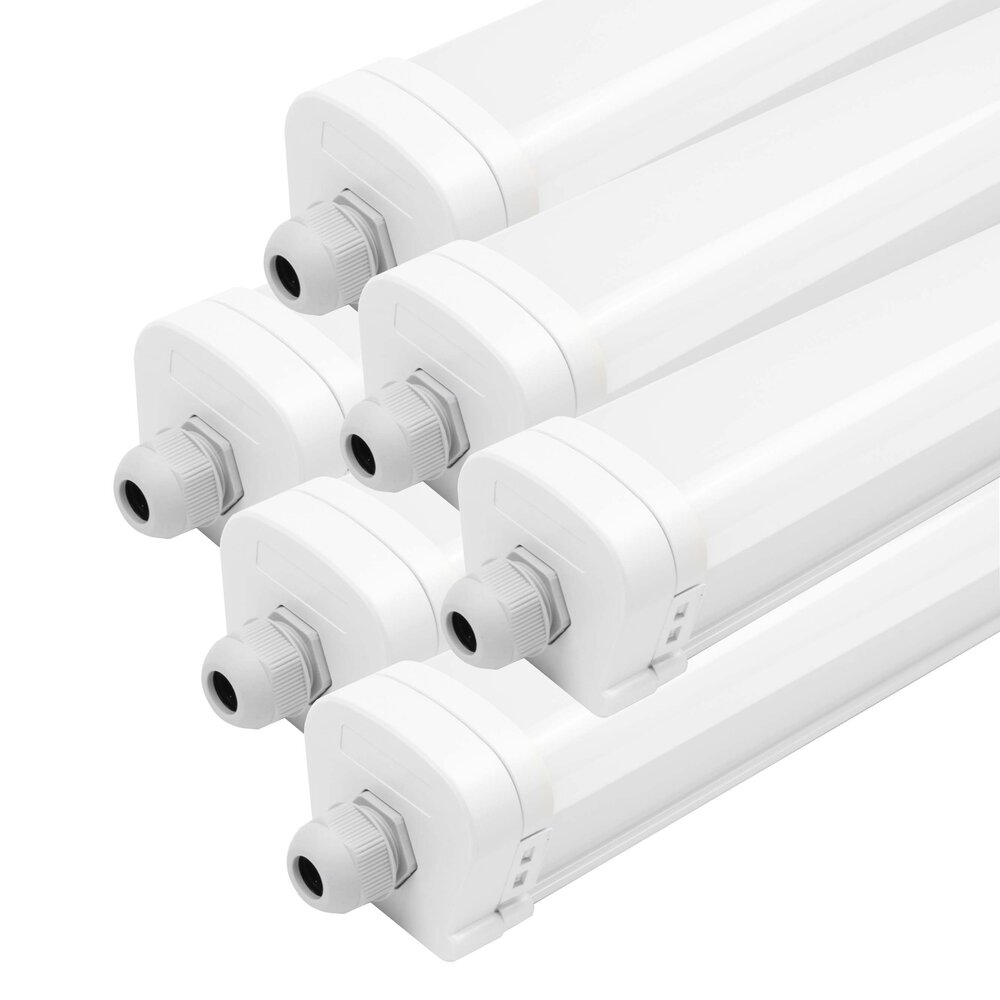 Ledvion 6x LED Armatuur 150cm - Samsung LED - IP65 - 48W - 140 lm/W - 6500K -  Koppelbaar - 5 Jaar Garantie