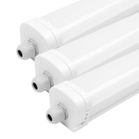 3x LED Armatuur 60cm - Samsung LED - IP65 - 20W - 4000K -  Koppelbaar
