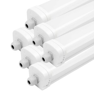 6x LED Armatuur 60cm - Samsung LED - IP65 - 20W - 140 lm/W - 6500K -  Koppelbaar - 5 Jaar Garantie