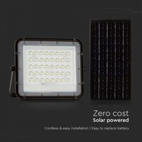 V-TAC Solar LED Schijnwerper - 800 lumen - 6400K - IP65 - 6000mah