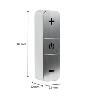 Lightexpert Snoerdimmer Universeel - RVS Wit - 0.3-50W - 200-240V - Fase Afsnijding