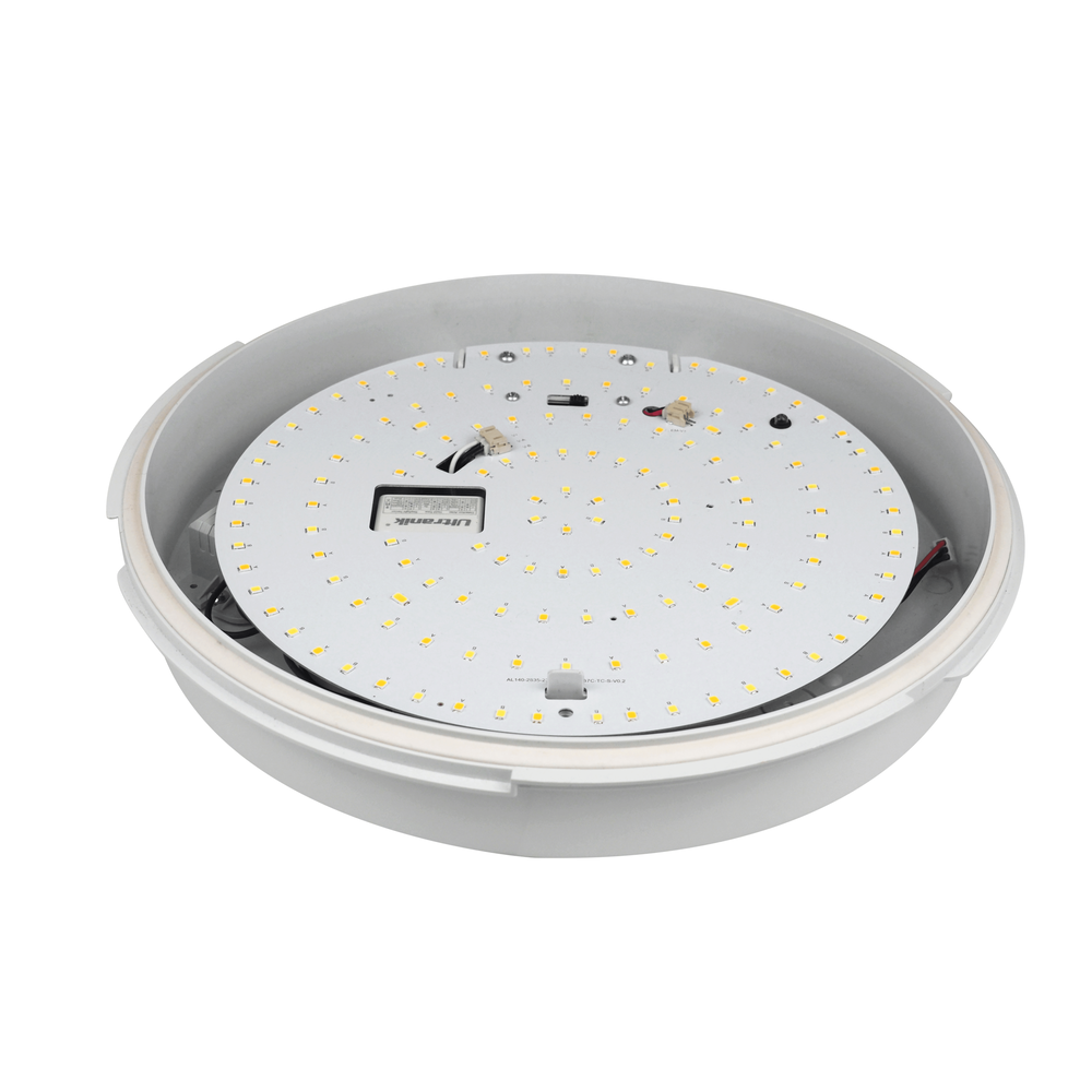 Lightexpert LED Plafondlamp met sensor - NESO - 13W - CCT - 1300 Lumen - IP54 - Wit - Ø32 cm