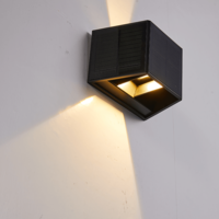 Lightexpert Solar Wandlamp - Solis - 3000K - IP54 - Zwart