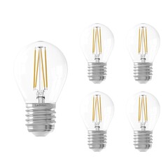 5x E27 LED Lamp Filament - 1W - 2100K - 50 Lumen - Clear