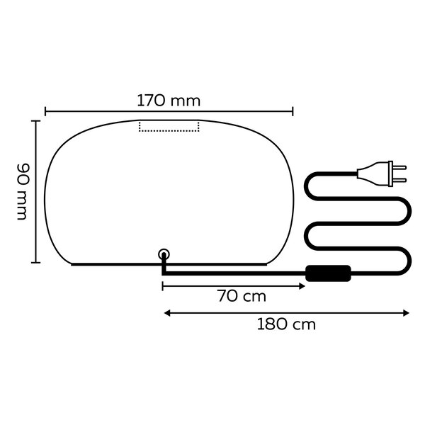 Calex Calex Lamphouder met Snoer - Rond - E27 Fitting - Hout