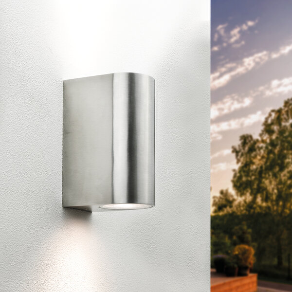 Ledvion Wandlamp buiten RVS - Santa Barbara - GU10 Fitting