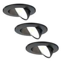 Ledvion Dimbare LED Inbouwspot - IP65 - 5W - CCT - ø74mm - 5 Jaar Garantie - 3 Pack