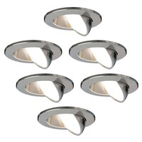 Ledvion Dimbare LED Inbouwspot RVS - IP65 - 5W - CCT - 5 Jaar Garantie - Geschikt voor de Badkamer