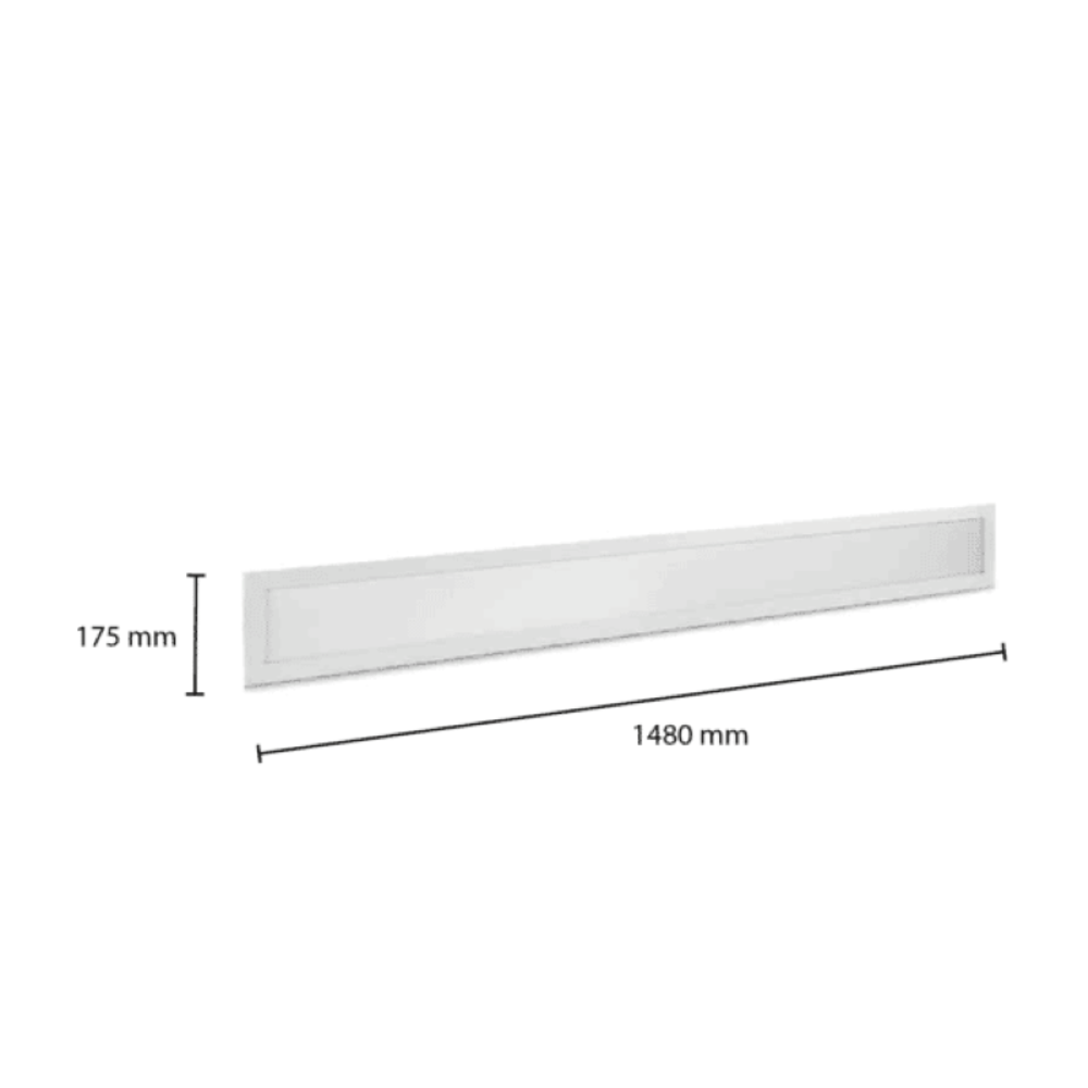 Lightexpert LED Paneel 150x18 - UGR <17 - 32W - 105 Lm/W - 3000K/4000K/6000K - White Switch - 5 Jaar Garantie