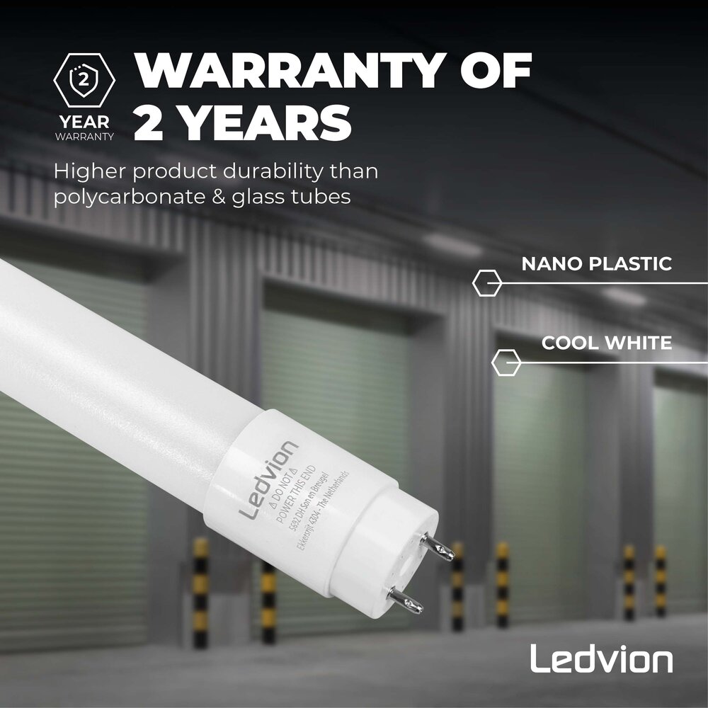 Ledvion LED TL Buis 60CM - LumiLEDs - 7W - 6500K - 1120 Lumen - High Efficiency