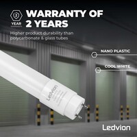 Ledvion LED TL Buis 120CM - LumiLEDs - 12W - 6500K - 1920 Lumen - High Efficiency