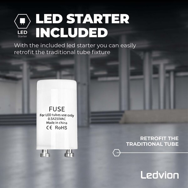 Ledvion LED TL Buis 120CM - LumiLEDs - 12W - 6500K - 1920 Lumen - High Efficiency