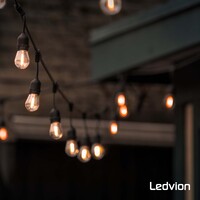 Ledvion 5m LED Prikkabel + 3m aansluitsnoer - IP65 - Koppelbaar - Incl. 5 LED Lampen