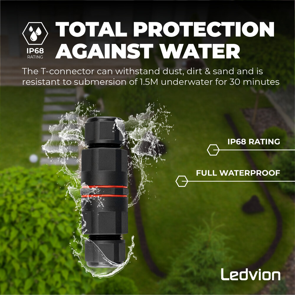 Ledvion IP68 Connector Waterdicht