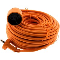 Calex Calex Verlengkabel 15m - IP20 - Oranje