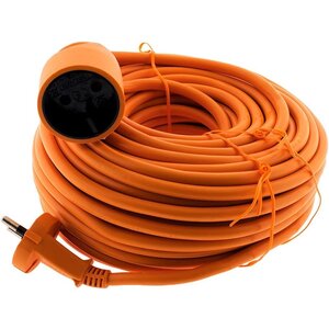 Calex Verlengkabel 15m - IP20 - Oranje