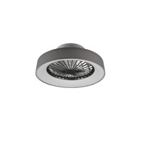 Trio Lighting LED Ventilator Grijs - 26,8W - 2600Lm - 3000-6500K - Afstandsbediening - Timer - Apart schakelbaar - Dimbaar - Nachtlamp