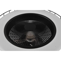 Trio Lighting LED Ventilator Mat Zwart - 30W - 3420Lm - 2700-6500K - Afstandsbediening - Timer - Dimbaar - Nachtlamp - WiZ Connected