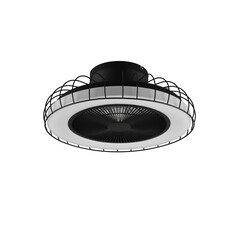 LED Ventilator Mat Zwart - 30W - 3420Lm - 2700-6500K