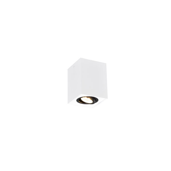 Trio Lighting GU10 Opbouwspot Vierkant - GU10 Fitting - Wit