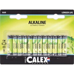 12x Calex Alkaline AAA Batterij - LR03 1,5V