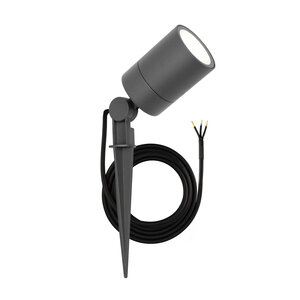 IP65 - LED Prikspot - Aluminium  - 1 Meter Kabel - GU10 Fitting - Antraciet